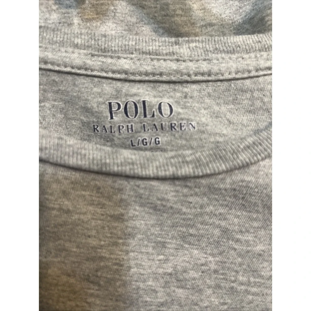 Polo Ralph Lauren‎ Large 100% Cotton Men's T-Shirt Gray
